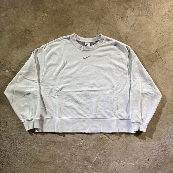 Nike Cropped Center Swoosh Sweatshirt - Picture 2 of 8